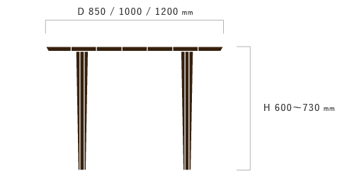 サイズオーダーテーブル