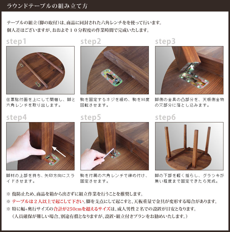 ラウンドテーブル、丸テーブル