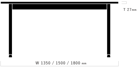 T字脚テーブル